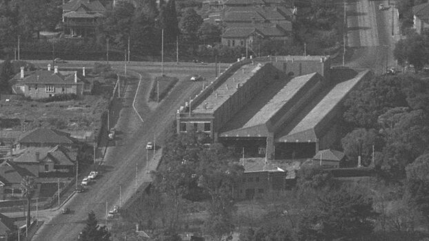 Burnley Gardens, and Hawthorn district with a close up of the Hawthorn Tram depot
