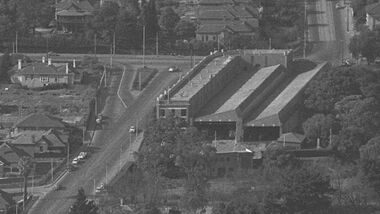 Burnley Gardens, and Hawthorn district with a close up of the Hawthorn Tram depot