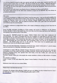 notes on the MMTB, horse tram