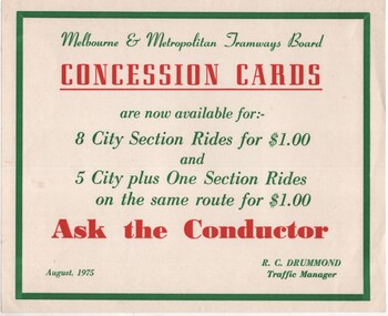 "Concession Cards"