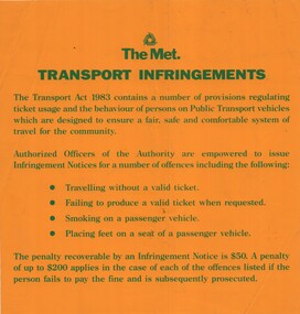 "The Met Transport Infringements"