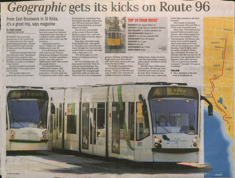 "Geographic gets its kicks on Route 96"