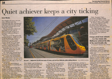 "Quiet achiever keeps a city ticking"