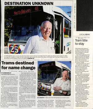 "Destination unknown - Trams destined for name change"