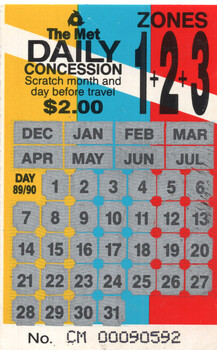 Daily concession - unused