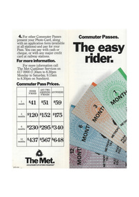 "Commuter Passes - The Easy Rider"
