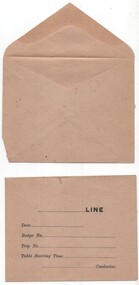 Document - Envelope/s, Melbourne Tramway & Omnibus Co. Limited, c1920?