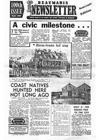 "100th issue Beaumaris Newsletter"
