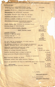 "Estimated cost of Electrification of Port Melbourne Cable Tramways"