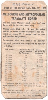 Decimal currency fares