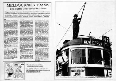 "Melbourne's Trams - the spirit that saved our icon"