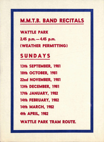 MMTB Band Recitals", "MT Band Recitals"
