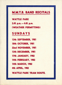MMTB Band Recitals", "MT Band Recitals"