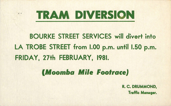 "Tram Diversion"