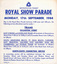 "Royal Show Parade"