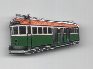 Ephemera - Badge, Tramway Museum Society of Victoria (TMSV), c1990