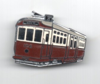 Ephemera - Badge, Tramway Museum Society of Victoria (TMSV), c1990