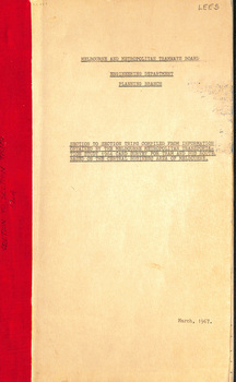 "Section to Section trips compiled from information obtained by the Melbourne Metropolitan Transportation Study 1964 Card survey."