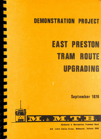 "Demonstration Project - East Preston Tram route upgrading Sept. 1976"