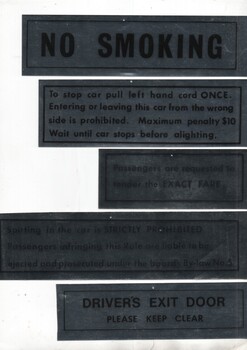 Set of 7 The Met tram signs