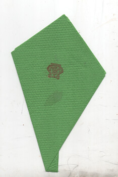 Folded serviette with MMTB logo
