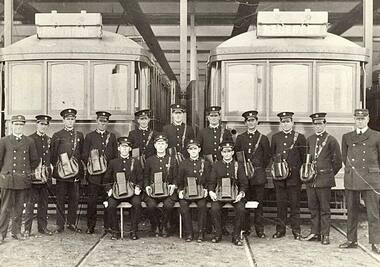 Photograph - Digital Image, State Library of Victoria, "FNPTT Conductors and Inspectors", 1/11/2021 12:00:00 AM