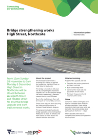 "Bridge Strengthening works High St Northcote"