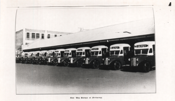 "New bus garage at Footscray"