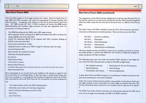"Secretary's Newsletter October 2009" - inside