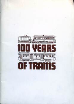 Folder cover - "100 years of trams"