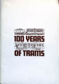 Folder cover - "100 years of trams"