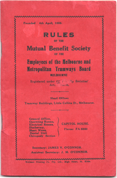 "Rules of The Mutual Benefit Society" - cover