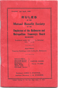 "Rules of The Mutual Benefit Society" - cover