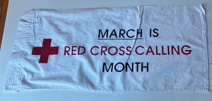 Flag - March is Red Cross calling month.