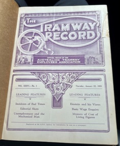 "The Tramway Record" - 1931 - first issue