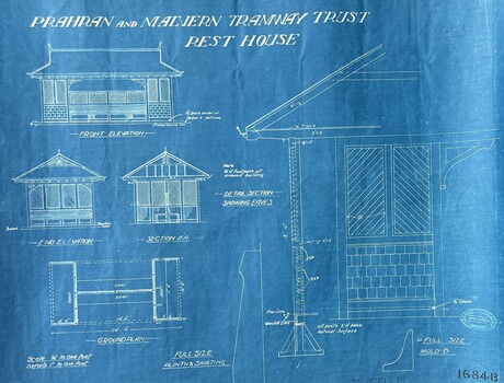 Prahran and Malvern Tramways Trust - Rest House - 1684B