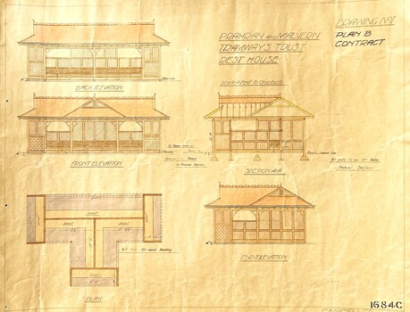 Prahran and Malvern Tramways Trust - Rest House - 1684C