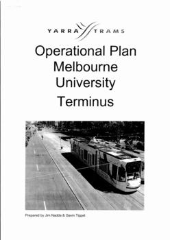 "Operational Plan Melbourne University Terminus"