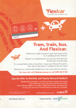"Tram, train, bus AND Flexicar"