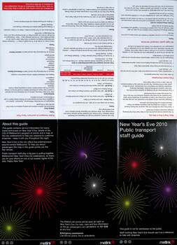 "New Year's Eve 2010 - public transport staff guide"