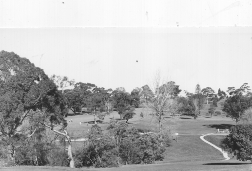 View with the golf course.