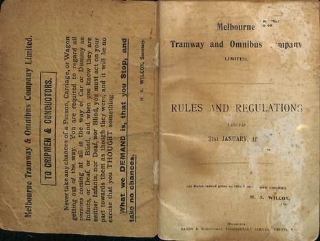 MTOC Rules and Regulations - title page