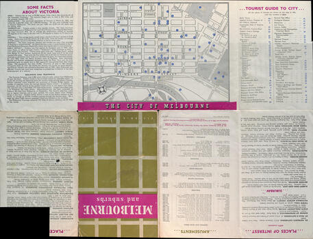 Map - "Melbourne and Suburbs" - page 1