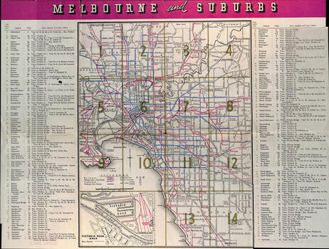 Map - "Melbourne and Suburbs" - page 2