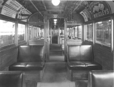interior of tram W4 671
