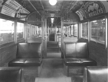 interior of tram W4 671