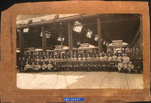 Kew Depot - traffic employees - as mounted.