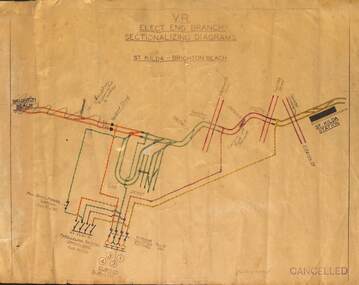 "Sectionalizing Diagram - St Kilda - Brighton Beach"