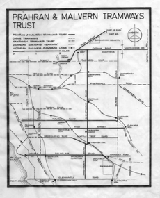 Tramway plan - "Prahran and Malvern Tramways Trust"