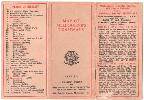 "Map of Melbourne Tramways" - image 1 of 5
